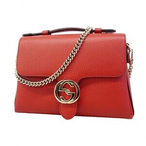 GUCCI Red Leather Bag